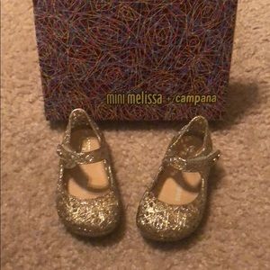 Good Mini Melissa’s Gold Mary Janes